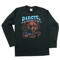 RARETE (ラルテ) Teddy bear 首輪 炎 Tシャツ ロンT ロングスリーブ