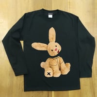 RARETE (ラルテ)  ウサギ も 首取れた！ 長袖Tシャツ ブラック