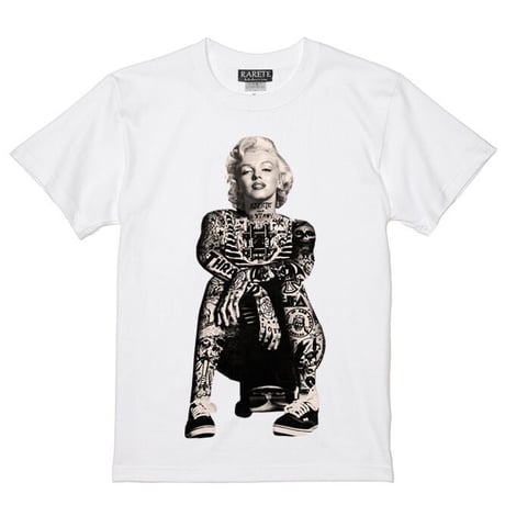 RARETE (ラルテ)　マリリンモンロー スケボー タトゥー  Tシャツ