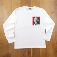 RARETE (ラルテ)  マリリンモンロー キス   バックプリント  ホワイト  長袖Tシャツ