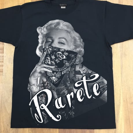RARETE (ラルテ)    マリリン モンロー ローライダー  Tシャツ  ブラック  星柄