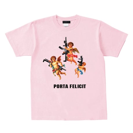 RARETE (ラルテ)  天使 gun Tシャツ ライトピンク