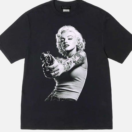 RARETE (ラルテ) マリリンモンロー Marilynmonroe 構え 銃口 Tシャツ