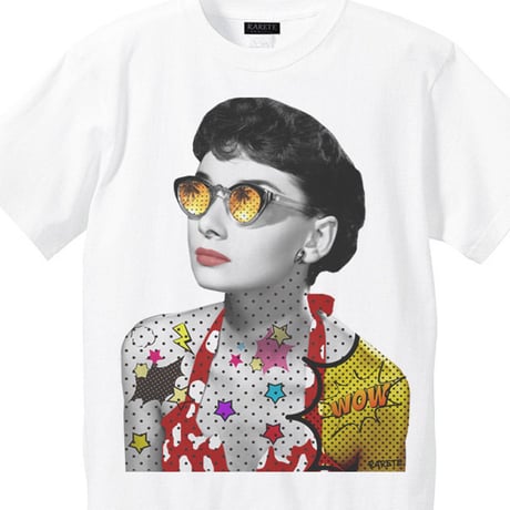 RARETE (ラルテ)   オードリー 水着 アメコミ  Tシャツ ホワイト