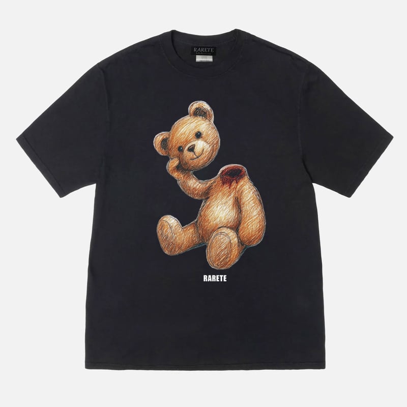 RARETE (ラルテ) テディベア Teddy bear 色鉛筆 ラフ 首取れた Tシャツ
