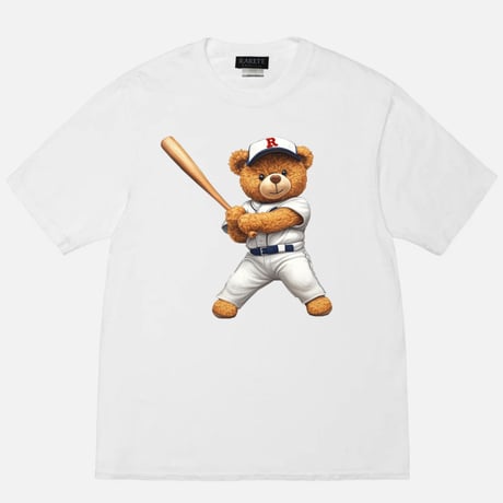 RARETE (ラルテ) テディベア teddy bear 野球 baseball 素振り Tシャツ