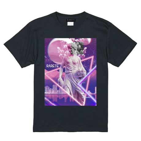 RARETE (ラルテ)  Virtual space Tシャツ ブラック