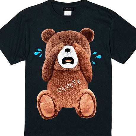 RARETE (ラルテ)  泣いちゃった！ 【茶色】 Tシャツ ブラック