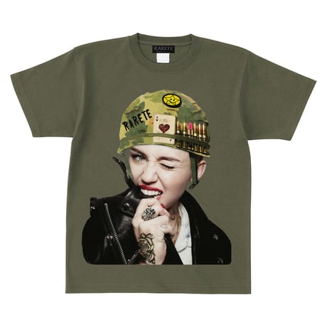 RARETE (ラルテ)  Miley combat helmet Tシャツ アーミーグリーン