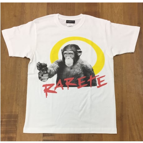 RARETE (ラルテ)  チンパンジー 拳銃 Tシャツ  Tシャツ 星柄 star