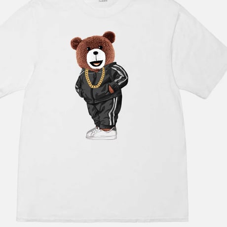 RARETE (ラルテ)  テディベア Teddy bear Jersey Gold Neck  Tシャツ