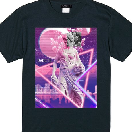 RARETE (ラルテ)  Virtual space Tシャツ ブラック