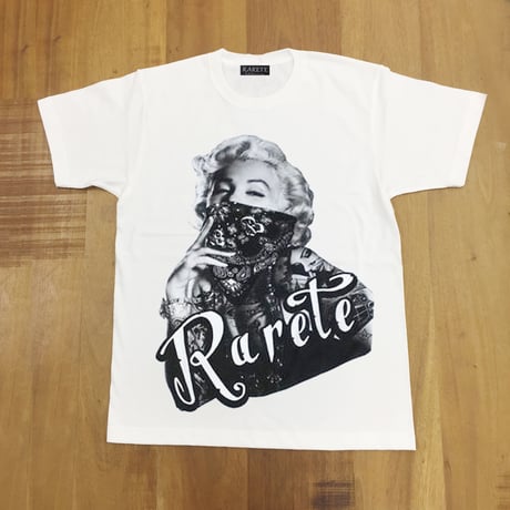 RARETE (ラルテ)   マリリンモンロー ローライダー  Tシャツ ホワイト  星柄 star