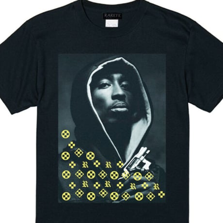 RARETE (ラルテ)  2PAC モノ　Tシャツ  ブラック