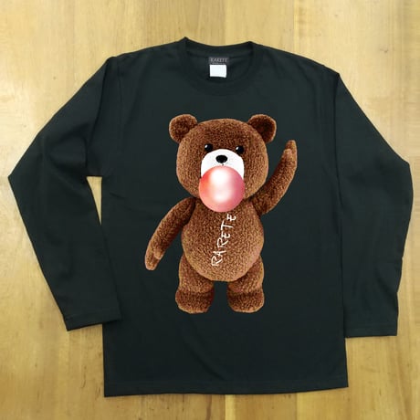 RARETE (ラルテ) テディベア ガム 茶色 長袖Tシャツ