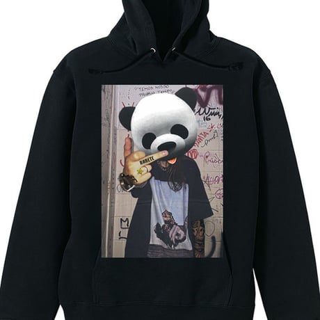 RARETE (ラルテ) Panda tatoo  パーカーブラック
