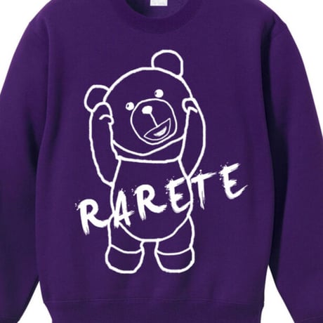 RARETE (ラルテ) 首取れた アウトライン スエット パープル
