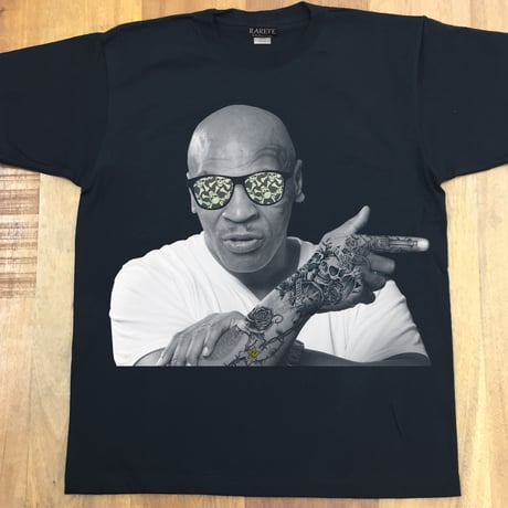RARETE (ラルテ)    マイクタイソン タトゥー Tシャツ  ブラック  星柄