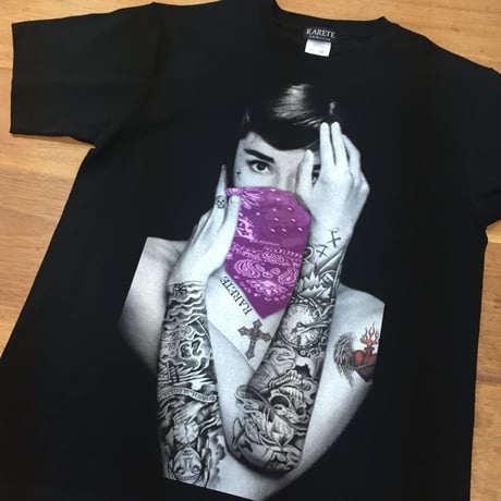 RARETE (ラルテ)  Hepburn バンダナ   Tシャツ ブラック