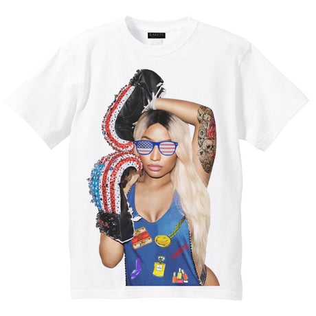 RARETE (ラルテ)    アメリカ サングラス グローブ  Girl　Tシャツ  ホワイト