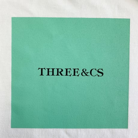 RARETE (ラルテ)  THREE CS (三密) ビジョナリー ミント BOX  Tシャツ ホワイト