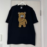 RARETE (ラルテ) テディベア あっかんベー ラインストーン Tシャツ