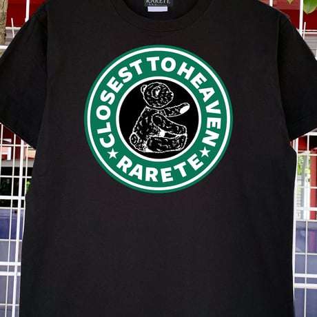 RARETE (ラルテ)  closest to heaven  エンブレム グリーン 首取れた Tシャツ