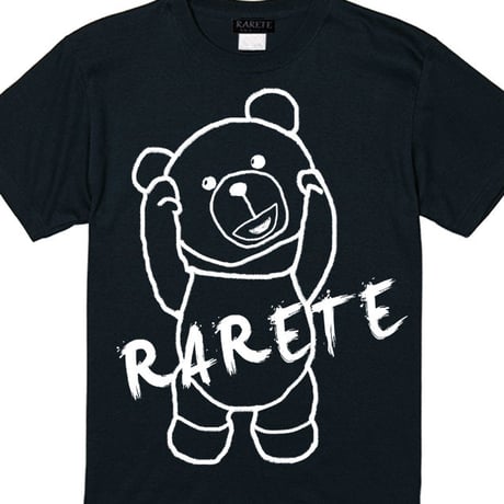 RARETE (ラルテ)  RARETE (ラルテ) 首取れた アウトライン  Tシャツ ブラック