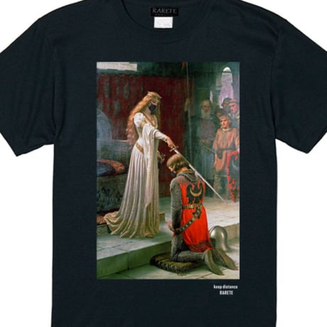 RARETE (ラルテ) Edmund   keep distance Tシャツ ブラック