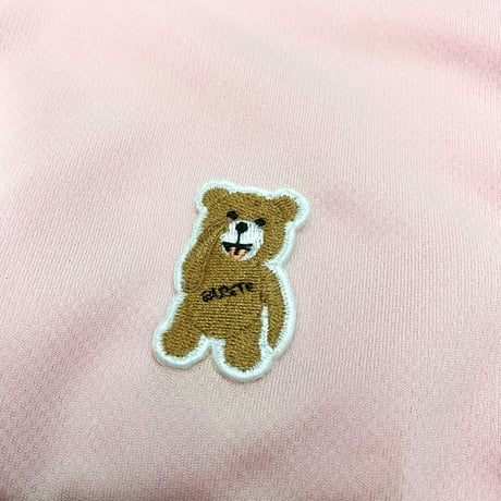 RARETE (ラルテ) ZIP あっかんべー 刺繍  パーカー ライトピンク