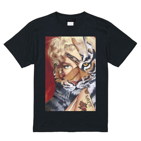 RARETE (ラルテ)    マリリンモンロー トラ　Tシャツ  ブラック