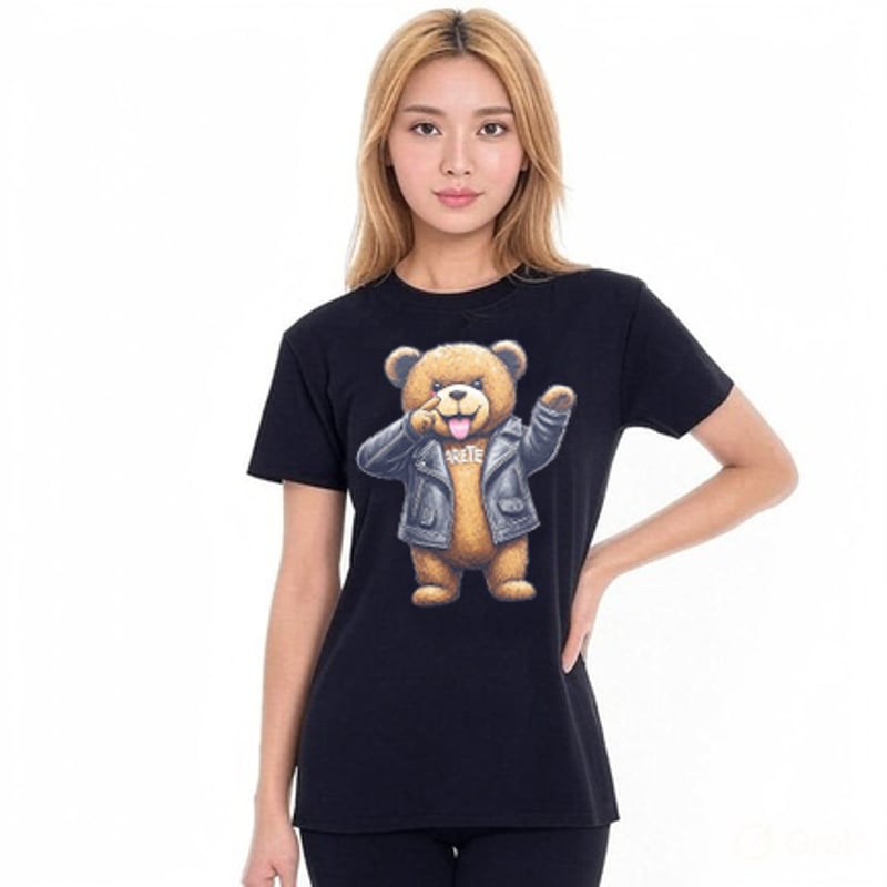 RARETE (ラルテ) テディベア Teddy bear2025 あっかんベー Tシャツ