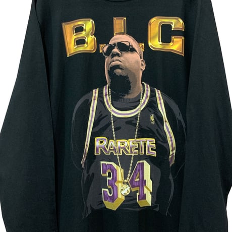 RARETE (ラルテ) BIG　長袖Tシャツ ブラック　ロンT