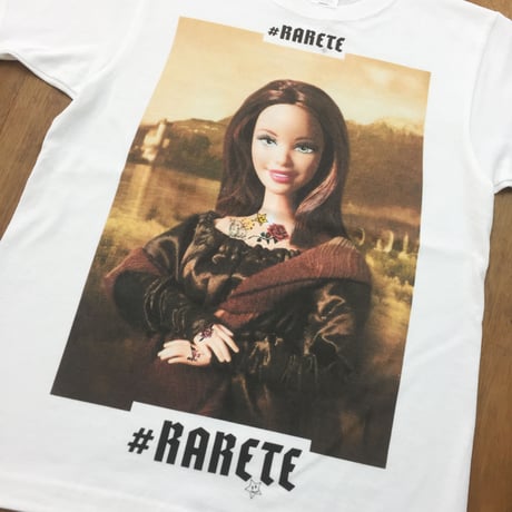 RARETE (ラルテ)    モナリザ　人形  Tシャツ ホワイト   星柄 star