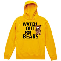 RARETE (ラルテ)    WATCH OUT FOR BEARS パーカー ゴールドイエロー