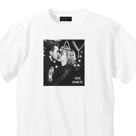 RARETE (ラルテ) マリリンモンロー ジェームス KISS  Tシャツ ホワイト