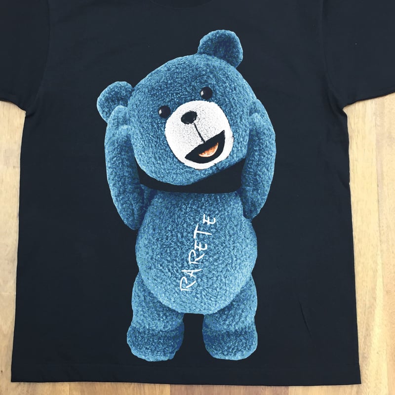 RARETE (ラルテ) テディベア 首とれた！ Tシャツ ブラック 星柄 sta