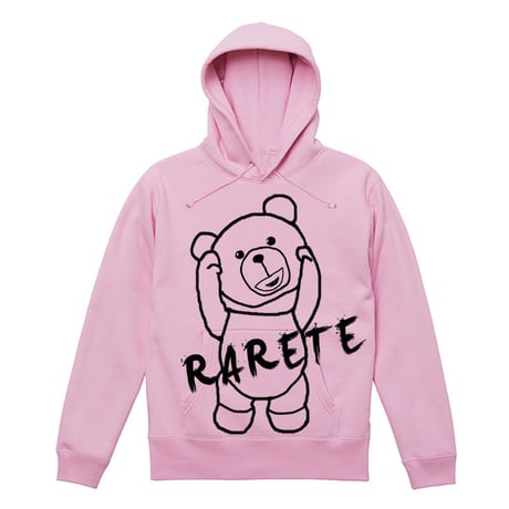 RARETE (ラルテ)  首取れた アウトライン  パーカーライトピンク