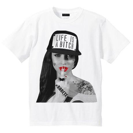 RARETE (ラルテ)   LIFE IS ABXXXX  Tシャツ ホワイト