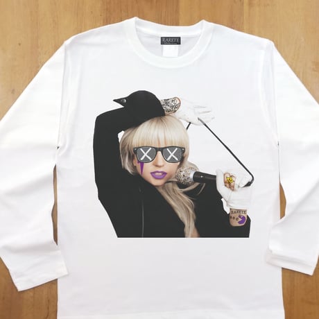 RARETE (ラルテ)  GAGA Mic Tatoo ホワイト  長袖Tシャツ