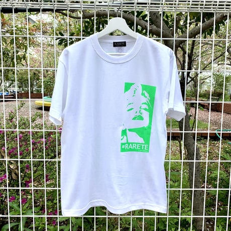 RARETE (ラルテ)  マリリンモンロー 蛍光 グリーン  Tシャツ ホワイト