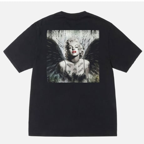 RARETE (ラルテ) マリリンモンロー Marilynmonroe  黒い翼 天使 バックプリント　Tシャツ