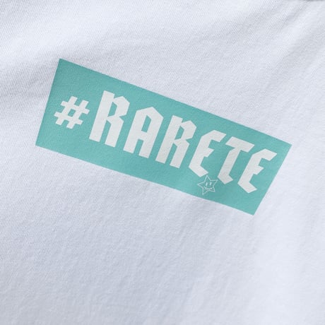 RARETE (ラルテ) 人形 後ろ姿 Tatoo  Tシャツ  ホワイト  星柄 star  バックプリント　ボックスロゴ