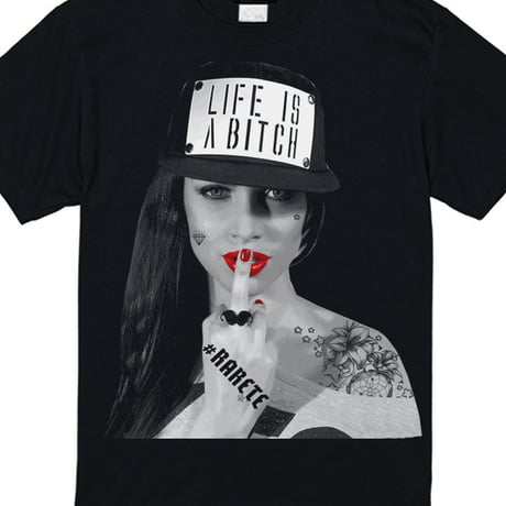 RARETE (ラルテ)   LIFE IS ABXXXX  Tシャツ ブラック