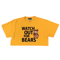 RARETE (ラルテ)  WATCH   OUT FOR  BEARS  Tシャツ Short レディース ゴールドイエロー