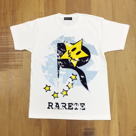RARETE (ラルテ)   ロゴ  Tシャツ ホワイト  星柄 star