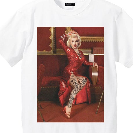 RARETE (ラルテ)    マリリンモンロー Party Dress　Tシャツ ホワイト