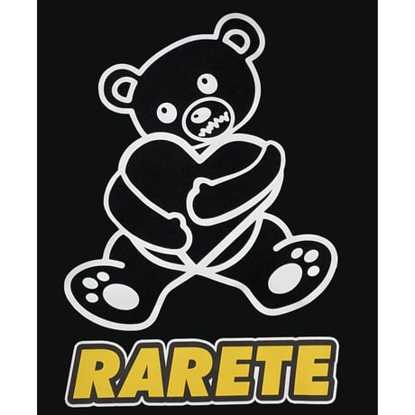 RARETE (ラルテ) ▲ 被り▲ テディベア ハート む~~~~   パーカー ブラック