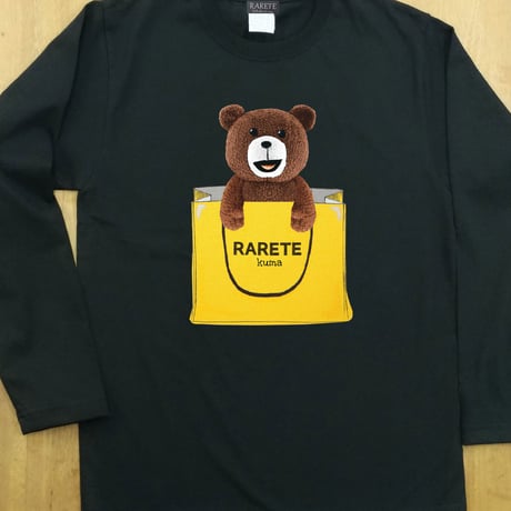RARETE (ラルテ) テディベア paper bag 長袖Tシャツ