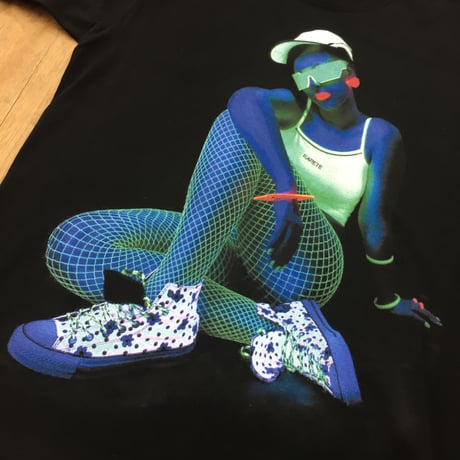 RARETE (ラルテ)    GIRL  neon キャップ  Tシャツ ブラック